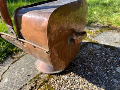 Porte-seau à charbon en cuivre – XIXe siècle