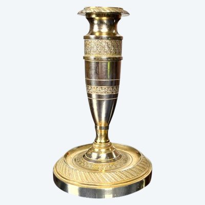 Candeliere in bronzo stile impero - XIX secolo