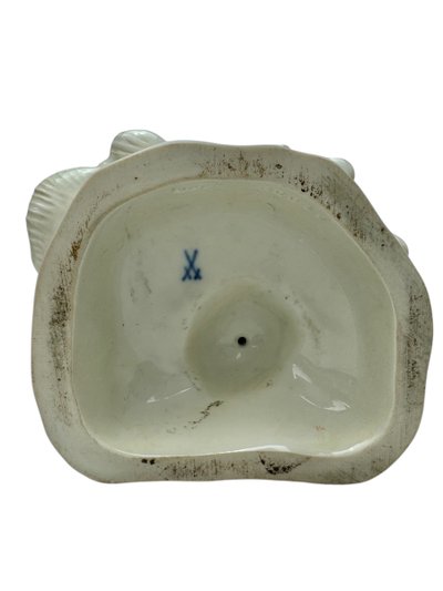 Meissen - Porcelain figure of a shepherd with bagpipes