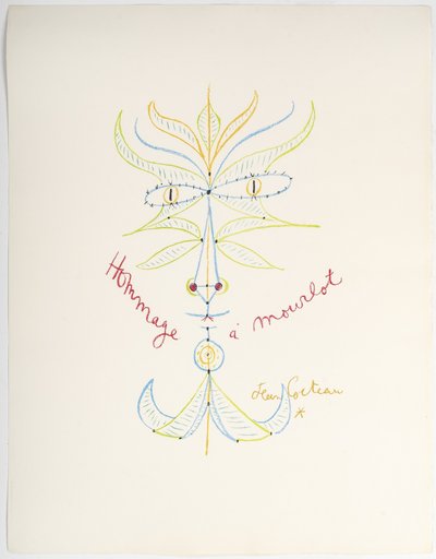 Lithograph by Jean COCTEAU
