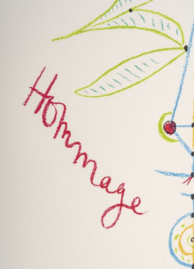 Lithograph by Jean COCTEAU