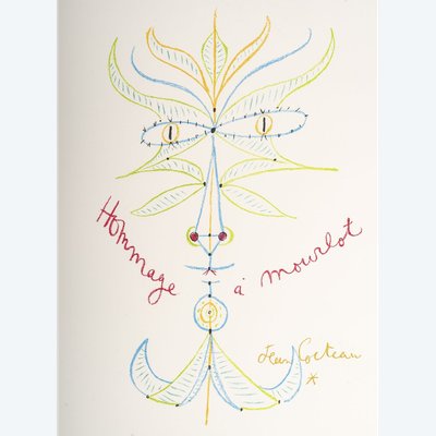 Lithograph by Jean COCTEAU