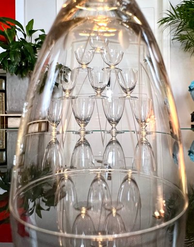 Crystal Port Glass Set - Art Déco