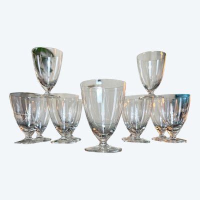 Crystal Port Glass Set - Art Déco
