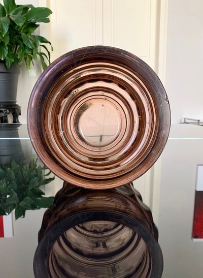 Faceted Crystal Vase - Vintage