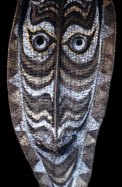 Maschera pignone, arte tribale, arte oceanica, arte tradizionale, cesteria, Papua Nuova Guinea