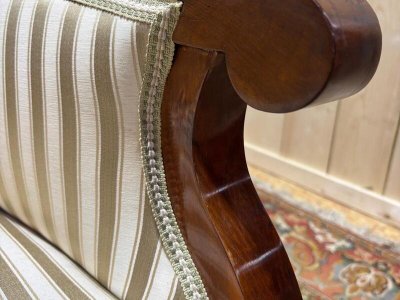 Paire de fauteuils bergères gondoles Bidermeier / Art Déco 