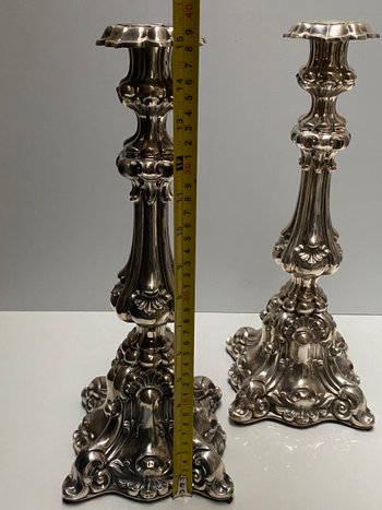 AUSTRIAN SOLID SILVER TORCHES