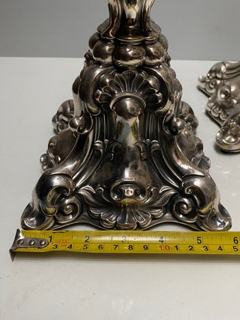AUSTRIAN SOLID SILVER TORCHES