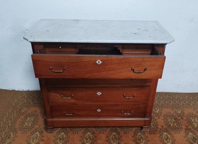 Cassettiera in noce Luigi Filippo