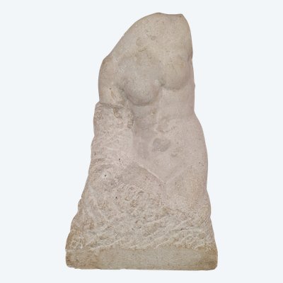 scultura busto in pietra firmata E.SERANE XIX secolo