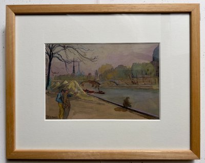 Fischer.  Ufer der Seine. Paris