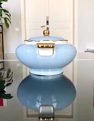 Porcelain Soup Tureen Decorated with Fine Gold - Villeroy & Boch - Art Déco