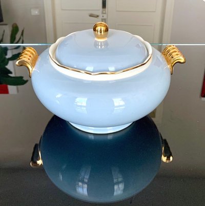 Porcelain Soup Tureen Decorated with Fine Gold - Villeroy & Boch - Art Déco