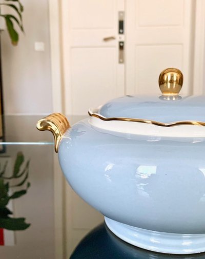 Porcelain Soup Tureen Decorated with Fine Gold - Villeroy & Boch - Art Déco