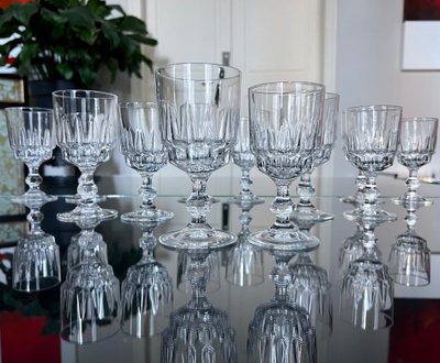 Water and wine glasses - Service De Table Vintage