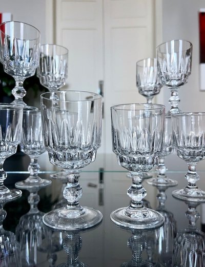 Water and wine glasses - Service De Table Vintage