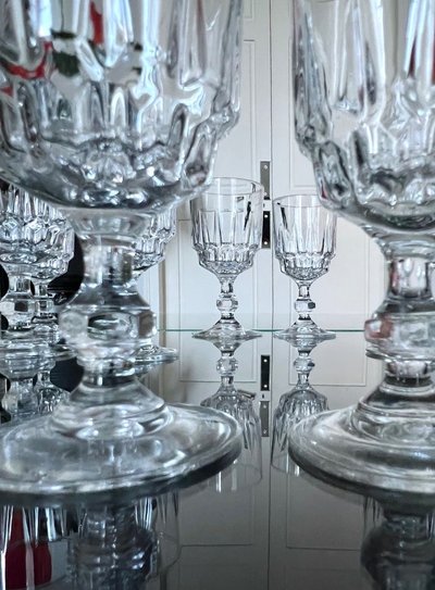 Water and wine glasses - Service De Table Vintage