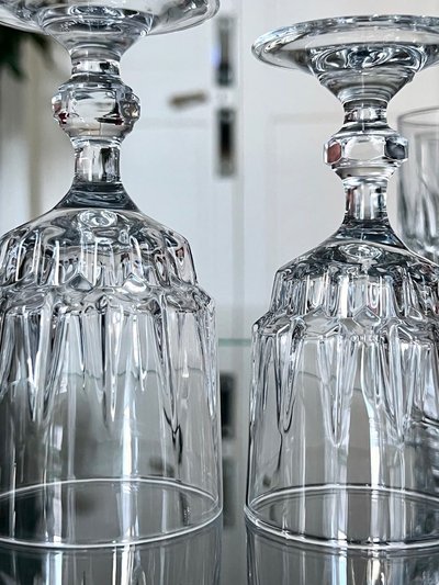 Water and wine glasses - Service De Table Vintage
