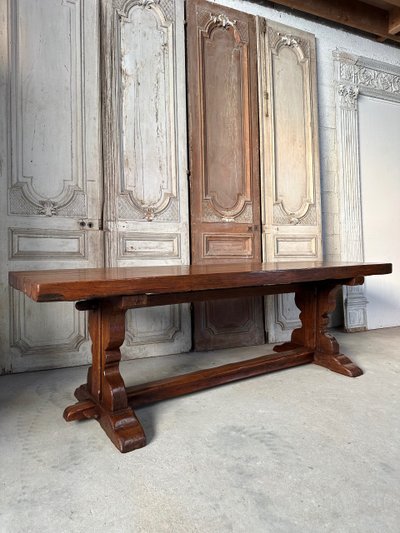 Table de monastère en chêne 20e siècle