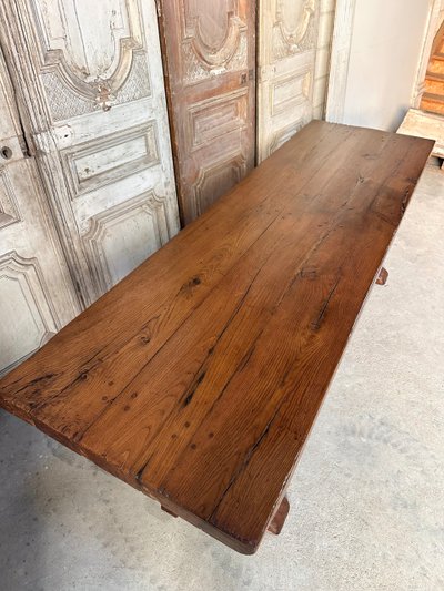 Table de monastère en chêne 20e siècle