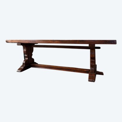 Table de monastère en chêne 20e siècle