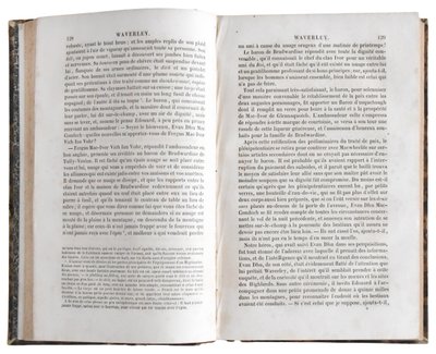 Collection livres de Walter Scott, Édition Furne et Charles Gosselin 1839, 30 volumes In-8