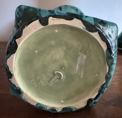 Rare Pair of Large Art Nouveau Vases