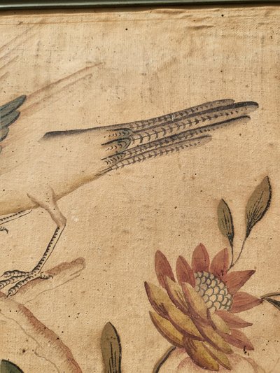 Vogeltapete, Turin oder China, 18./19. Jahrhundert