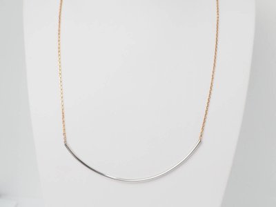 Collier arc en or bicolore