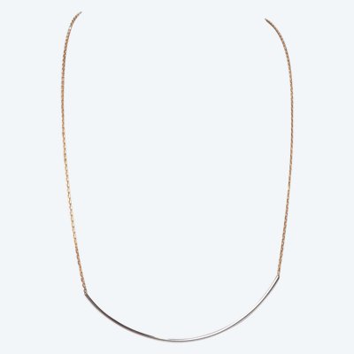 Collier arc en or bicolore