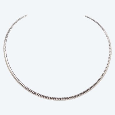Collana omega in oro bianco
