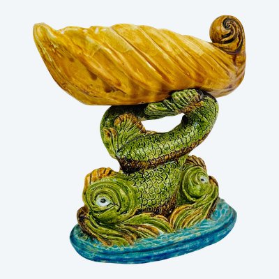 Large glazed terracotta bowl
