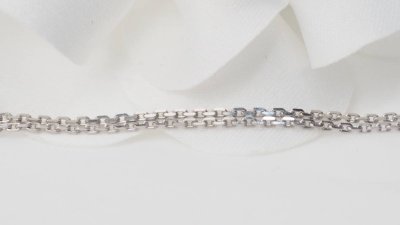 Necklace in white gold, citrine and diamonds