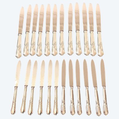 24 silver-plated knives