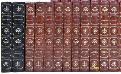 Collection livres de Victor Hugo, Œuvres Romanesques Dramatiques et Poétiques, 38 volumes