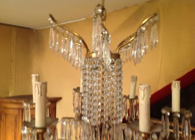 7-light chandelier based on a Wermer & Mieth model, Berlin.