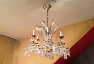 7-light chandelier based on a Wermer & Mieth model, Berlin.