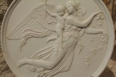 Medaglione di biscotto "le Jour" dopo Bertel Thorvaldsen, Bing e Gröndahl, XIX secolo