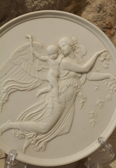 Medaglione di biscotto "le Jour" dopo Bertel Thorvaldsen, Bing e Gröndahl, XIX secolo