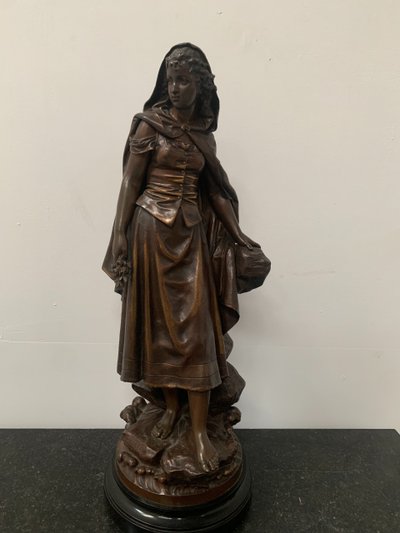 Gruppo in bronzo scolpito da Pierre Ernst BOURET XX secolo