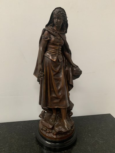 Gruppo in bronzo scolpito da Pierre Ernst BOURET XX secolo