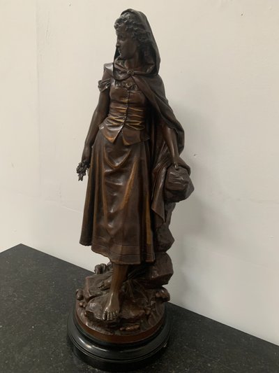 Gruppo in bronzo scolpito da Pierre Ernst BOURET XX secolo