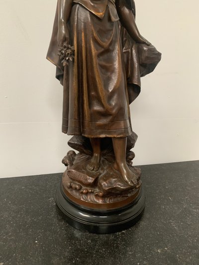 Gruppo in bronzo scolpito da Pierre Ernst BOURET XX secolo