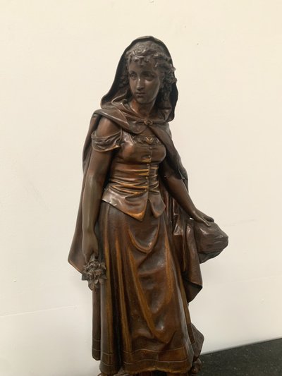 Gruppo in bronzo scolpito da Pierre Ernst BOURET XX secolo