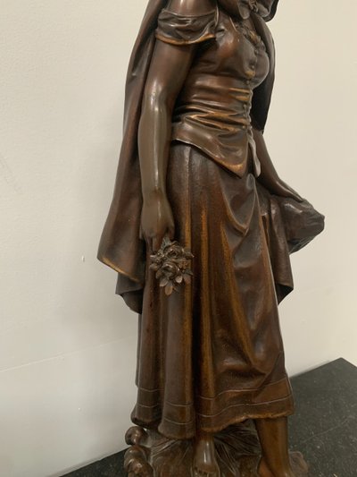 Gruppo in bronzo scolpito da Pierre Ernst BOURET XX secolo