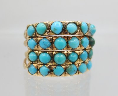 Anello Harem, oro e turchese.