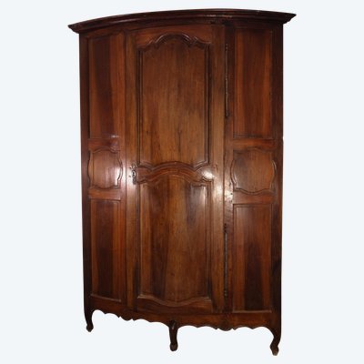 Curved walnut sideboard, Regency period