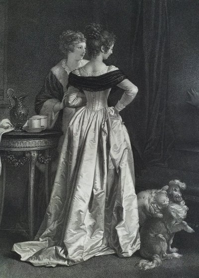 The Unexpected Bouquet Antique Engraving After Marguerite Gérard Etching 19th C Old Print