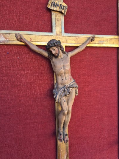 Christ on the cross, framed